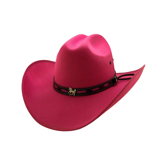 SOMBRERO TEXANO ROSA